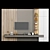 Modern TV Stand_75: Stylish and Spacious 3D model small image 1