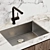 Sleek Kitchen Upgrade: Faber Vent Hood, Miele Oven, Blanco Faucet 3D model small image 2