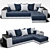 Dubai Sofa - Luxurious Comfort 3D model small image 1