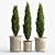 White Cedar Prescott Planter 3D model small image 1