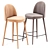 Mauricette Ecru Bar Stool: Sleek and Stylish Seating 3D model small image 2