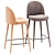 Mauricette Ecru Bar Stool: Sleek and Stylish Seating 3D model small image 3