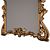 Bronze Patina Frame Mirror 3D model small image 3