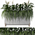 Office Greenery Set: Fern & Peace Lily 3D model small image 1