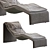 Chiron Bugatti Home Chaise Lounger: Sleek and Suspended Elegance 3D model small image 1