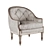 Muses Armchair: Elegance Refined 3D model small image 6