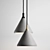 Industrial Concrete Pendant Lamp 3D model small image 1