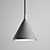 Industrial Concrete Pendant Lamp 3D model small image 3