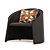 Cozy Chic: Husk Armchair 3D model small image 3