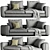 Flexform Asolo Sofa | Premium Design and Comfort 3D model small image 1