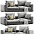Flexform Asolo Sofa | Premium Design and Comfort 3D model small image 2