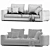 Flexform Asolo Sofa | Premium Design and Comfort 3D model small image 3