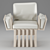 Cozy Wooden Frame Chair 3D model small image 7