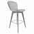 Sleek Adelaide Bar Chair 970x490x530mm 3D model small image 2