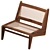 Modern Kangaroo Chair by Pierre Jeanneret 3D model small image 4