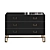 Garda Decor Black Chest of Drawers 3D model small image 1