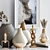 Elegant Decor Set: Vases, Dried Flowers & Figurine 3D model small image 2