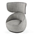 Exquisite Extinct Velvet Armchair 3D model small image 2