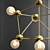 Contemporary Atom Chandelier 3D model small image 2
