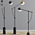 Elegant Balancer Floor Lamp 3D model small image 1