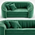 Luxury Asnaghi Mitte Anthology Sofa 3D model small image 2