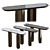 Elegant Gabriel Console Table 3D model small image 1