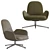 Modern Swivel Lounge Chair 3D model small image 2