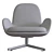 Modern Swivel Lounge Chair 3D model small image 3