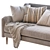 Crosby Mid-Century 3-Seater Sofa 3D model small image 3