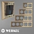 Werkel Palacio Gracia Gold/Black: Elegant Metal Frames 3D model small image 1