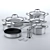 Rondell Ajour Cookware  Elegant and Stylish 3D model small image 4