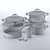 Rondell Ajour Cookware  Elegant and Stylish 3D model small image 5