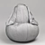 Eared Chair Bag 3D model small image 4