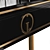 Garda Decor Console: Black & Gold Elegance 3D model small image 3