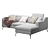 Stylish Corner Sofa in 2K Textures 3D model small image 8