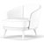 Elegant Amy Armchair 3D model small image 4