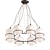 Elegant Periwinkle Ball Chandelier 3D model small image 1