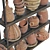 Clay Crockery Rack No. 9  Smooth Geometry  5 Texture Model 3D model small image 2