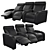 Modular Cinema Seat: 3-Position Comfort 3D model small image 1