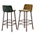 Sleek Split Barstool 3D model small image 4