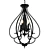 Elegant Bronze Foyer Chandelier 3D model small image 1