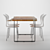 Elegant Dining Table 02 3D model small image 2