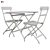 White Outdoor Table Set 3D model small image 1