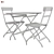 White Outdoor Table Set 3D model small image 2