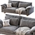 Harmony 82" Standard Sofa 3D model small image 1