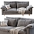 Harmony 82" Standard Sofa 3D model small image 2