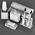 Title: Agat Bathroom Set - Elegant and Stylish 3D model small image 4