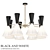 Cairo Chandelier: Elegant Black and White Lighting 3D model small image 1