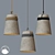 Elegant Stone Bell Chandelier 3D model small image 1