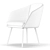 Sophie Upholstered Accent Chair 3D model small image 4